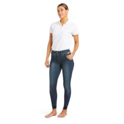 Ariat Women's Halo Denim Knee Patch Breech 16 Ariat Women's Halo Denim Knee Patch Breech -Equestrian Gear Shop 10035311 Ariat wms halo.denim .kp .brch wash.1 4