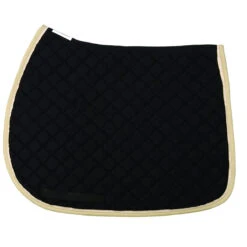 TuffRider Basic All Purpose Pad With Trim And Piping 33 TuffRider Basic All Purpose Pad With Trim And Piping -Equestrian Gear Shop 100558 JPC TuffRider.Basic .AllPurpose.Saddle.Pad .Trim Piping Black.LightTan.Cream