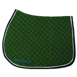 TuffRider Basic All Purpose Pad With Trim And Piping 32 TuffRider Basic All Purpose Pad With Trim And Piping -Equestrian Gear Shop 100558 JPC TuffRider.Basic .AllPurpose.Saddle.Pad .Trim Piping Hunter.Navy .White