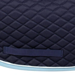 TuffRider Basic All Purpose Pad With Trim And Piping 21 TuffRider Basic All Purpose Pad With Trim And Piping -Equestrian Gear Shop 100558 JPC TuffRider.Basic .AllPurpose.Saddle.Pad .Trim Piping Navy.LightBlue.White GirthStrap