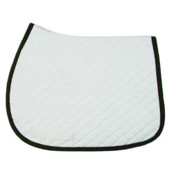 TuffRider Basic All Purpose Pad With Trim And Piping 26 TuffRider Basic All Purpose Pad With Trim And Piping -Equestrian Gear Shop 100558 JPC TuffRider.Basic .AllPurpose.Saddle.Pad .Trim Piping White.Hunter.Burgundy