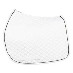 TuffRider Basic All Purpose Pad With Trim And Piping 27 TuffRider Basic All Purpose Pad With Trim And Piping -Equestrian Gear Shop 100558 JPC TuffRider.Basic .AllPurpose.Saddle.Pad .Trim Piping White.White .Black