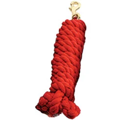Cotton Lead Rope -Equestrian Gear Shop 10186 Jacks Cotton.Lead .Rope Red