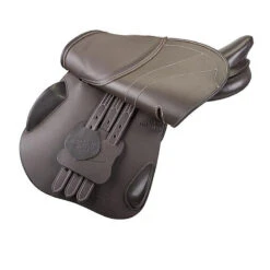 HDR Equipe Covered Close Contact Saddle -Equestrian Gear Shop 24164 JPC HDR Equipe.Covered.CC.Saddle Flap.Havana
