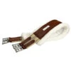 Lettia Fleeced Lined CoolMax Girth -Equestrian Gear Shop 32 JPC Lettia Cool.Max .Fleece.Lined .Girth Brown.1