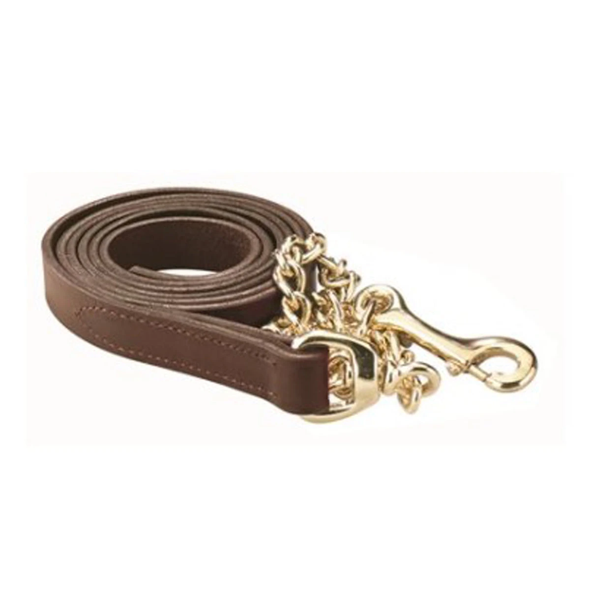 Perri's 1" Leather Lead With Chain 6 Perri's 1" Leather Lead With Chain - Image 4