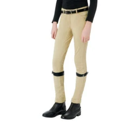 Ovation Children's Lauren Pull On Euro Seat Jodhpurs -Equestrian Gear Shop 470283 Ovation Lauren.Pull .On .Euro .Seat Neutral.Beige