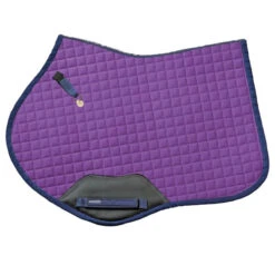 Curvy Saddle Pad - Romfh Matching Collection -Equestrian Gear Shop 475157 ERS ROMFH.Curvy .Saddle.Pad Wisteria.Navy