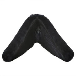 ThinLine Trifecta Half Pad With Sheepskin Rolls -Equestrian Gear Shop 7416 trifecta.half .pad .w.sheepskin.rolls blk edge