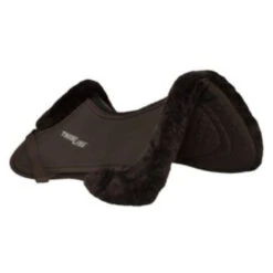 ThinLine Trifecta Half Pad With Sheepskin Rolls -Equestrian Gear Shop 7416 trifecta.half .pad .w.sheepskin.rolls brwn 2