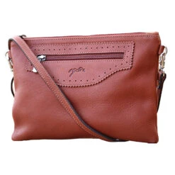Penelope Emma Handbag -Equestrian Gear Shop 936203014 French.EQ Penelope Emma.Handbag Front.2 Brandy