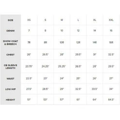 Ariat Youth Spectator H2O Jacket -Equestrian Gear Shop Ariat.Kids .Size .Chart