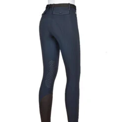 Equiline ATIRK Women's Knee Grip Breeches In 4 Seasons B-Move -Equestrian Gear Shop AtirK EQuline N08981 Blue Back