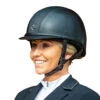 Charles Owen Ayr8 Plus Leather Look - Custom Helmet -Equestrian Gear Shop Ayr8 Leather look blk.silver