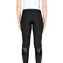 Equiline Women's X Shape Knee Grip Breech -Equestrian Gear Shop EQline 181 N08674 XShapeKG Black Back