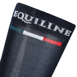 Equiline Silver Plus Light Sock -Equestrian Gear Shop EQline 181 T11203 002 Blue Logo