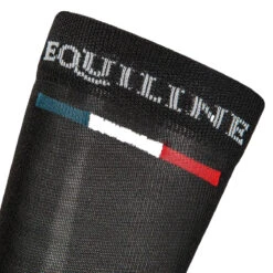Equiline Silver Plus Light Sock -Equestrian Gear Shop EQline 181 T11203 006 Black Logo