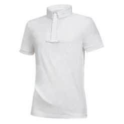 Equiline Men's CeliraC Competition Polo -Equestrian Gear Shop EQline H00540 CeliraC White