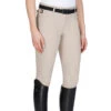 Equiline Women's Ash Riding Breeches With X-Grip Knee Patch -Equestrian Gear Shop EQline N08698 Ash.XGripKP Beige