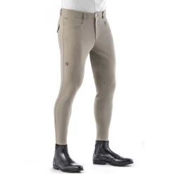 EGO 7 Men's Jumping EJ Knee Patch Breeches -Equestrian Gear Shop Ego7 EJ Jumping Breech beige 12564.1586202832.1280.1280