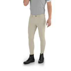 EGO 7 Men's Jumping EJ Knee Patch Breeches -Equestrian Gear Shop Ego7 Jumping.EJ .For .Men Beige Front