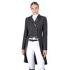 Equiline Women's Grag Satin Collar Tailcoat -Equestrian Gear Shop Equiline 222 M00474 006 Graeg Satin.Collar.Tailcoat Black 00