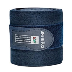 Equiline Polo Fleece Bandage Set -Equestrian Gear Shop Equiline Polo.Fleece.Bandages Navy Set.of .4 121md04000002
