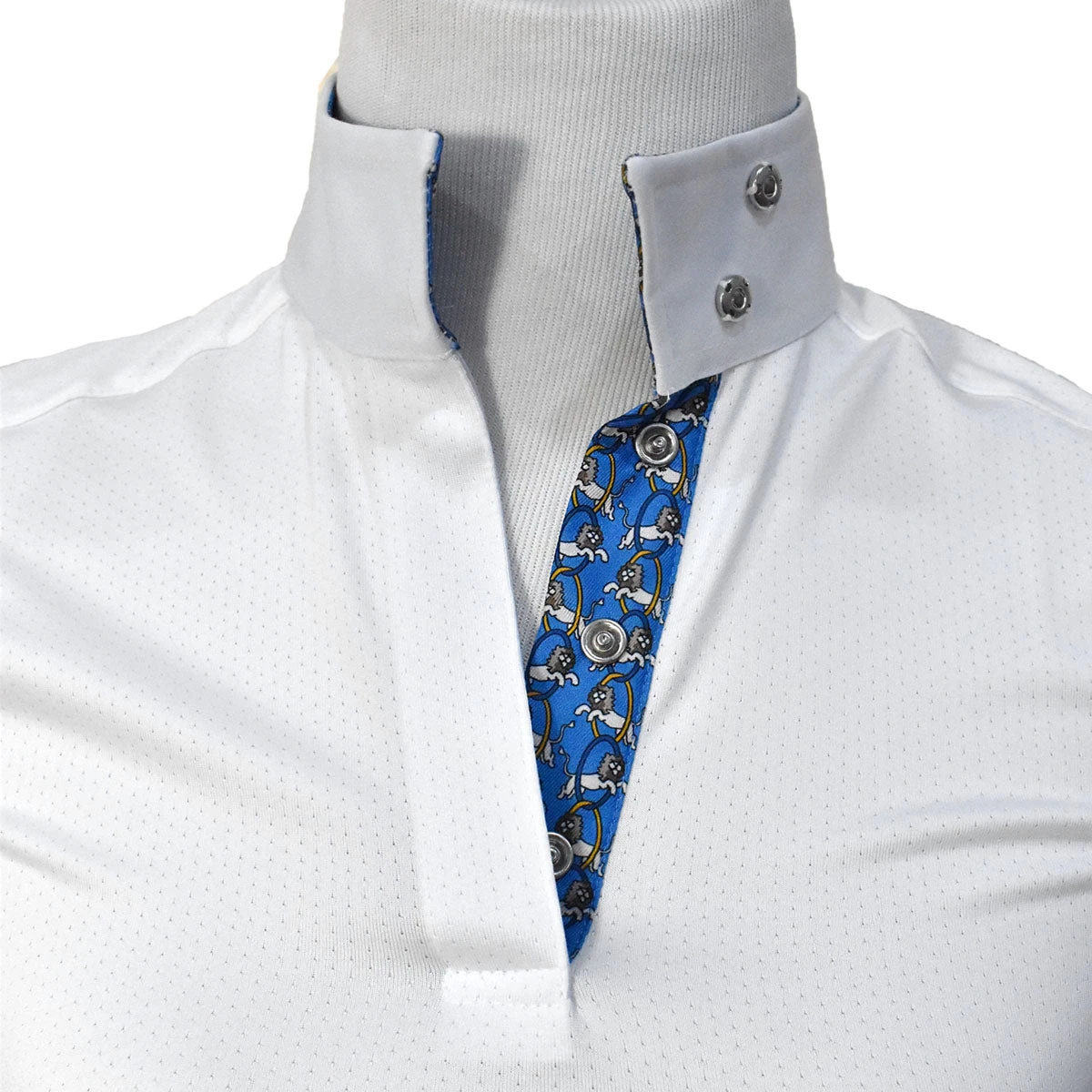 Essex Classics Girls "Lions" Talent Yarn Wrap Collar Long Sleeve Show Shirt 4 Essex Classics Girls "Lions" Talent Yarn Wrap Collar Long Sleeve Show Shirt - Image 2