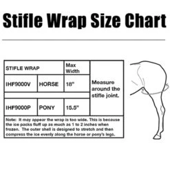 Ice Horse Stifle Wrap 13 Ice Horse Stifle Wrap -Equestrian Gear Shop IHF9000V MacKinnon Hock.Wraps Size.Chart