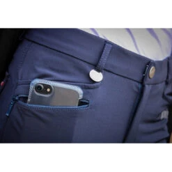 Jump'in Unisex Junior Sacha Breeches 16 Jump'in Unisex Junior Sacha Breeches -Equestrian Gear Shop Jump.In Unisex.Junior.Sacha .Breeches Navy Front.Pocket