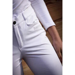 Jump'in Unisex Junior Sacha Breeches 20 Jump'in Unisex Junior Sacha Breeches -Equestrian Gear Shop Jump.In Unisex.Junior.Sacha .Breeches White Front.Logo