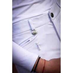 Jump'in Unisex Junior Sacha Breeches 22 Jump'in Unisex Junior Sacha Breeches -Equestrian Gear Shop Jump.In Unisex.Junior.Sacha .Breeches White Front.Pocket
