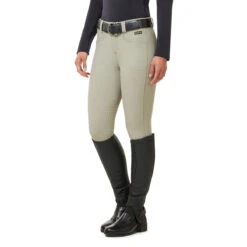 Kerrits Women's 3-Season Tailored Knee Patch Breech -Equestrian Gear Shop Kerrits 40681P Sand Side