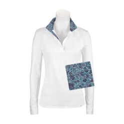 RJ Classics Maddie Jr. 37.5 Show Shirt -Equestrian Gear Shop Maddie MD500JJ Blue Paisley swatch