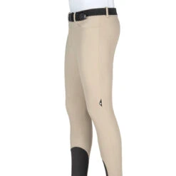Equiline GrantK Men's B-Move Knee Grip Breeches 13 Equiline GrantK Men's B-Move Knee Grip Breeches -Equestrian Gear Shop N08479 EQline GrentK Beige Side