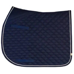 Lettia Coolmax AP Saddle Pad 16 Lettia Coolmax AP Saddle Pad -Equestrian Gear Shop Navy White Piping