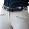 Penelope Pearl Belt -Equestrian Gear Shop Penelope Pearl.Belt Black.White Front