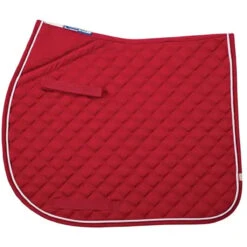 Lettia Coolmax AP Saddle Pad 15 Lettia Coolmax AP Saddle Pad -Equestrian Gear Shop Red White Piping