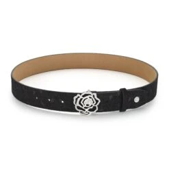 Hannah Childs Signature Rose Belt -Equestrian Gear Shop Ring Black Matte
