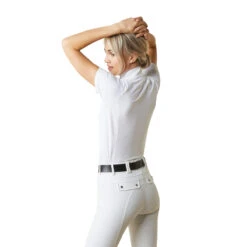Ariat Womens Luxe Short Sleeve Show Shirt -Equestrian Gear Shop S23 WMS ENGL 10043820 back