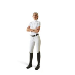Ariat Womens Luxe Short Sleeve Show Shirt -Equestrian Gear Shop S23 WMS ENGL 10043820 full