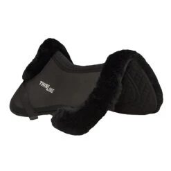 ThinLine Trifecta Half Pad With Sheepskin Rolls -Equestrian Gear Shop ThinLine Trifecta black 23365.1587493857.1280.1280