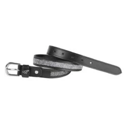 USG Mosaik Belts 8 USG Mosaik Belts -Equestrian Gear Shop UB010 KL.USG Mosaik.Belt Blk.w.Silver Front