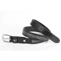 USG Princess Belts 7 USG Princess Belts -Equestrian Gear Shop UB020 KL.USG Princess.Belt Blk.w.Grey .Crystals Front