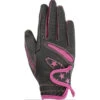 RSL By USG Luca Kid's Gloves -Equestrian Gear Shop UG001 KL RSL.Luca .Kids .Gloves Blk.Pink Front