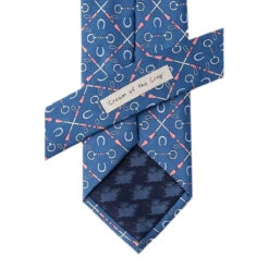 Wild Attire Inc. Cream Of The Crop Blue Silk Tie 7 Wild Attire Inc. Cream Of The Crop Blue Silk Tie -Equestrian Gear Shop WIild.Attire.Inc blue silk cream of the crop AL301593