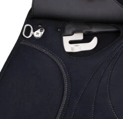 WintecLite Pony All Purpose D'Lux Saddle With HART -Equestrian Gear Shop WL PonyAllPurpose Dlux stirrupBar blk