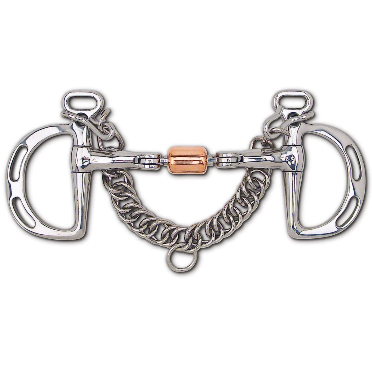 Stainless Steel 3-Piece Snaffle With Copper Roller Uxeter Kimberwick 3 Stainless Steel 3-Piece Snaffle With Copper Roller Uxeter Kimberwick