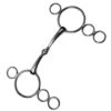 Weatherbeeta JP Korsteel Stainless Steel Jointed 3 Ring Dutch Gag Bit -Equestrian Gear Shop bit 51206.1590524895.1280.1280