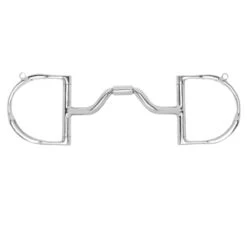 Myler 3 3/8" Medium Dee With Hooks With Low Medium Wide Ported Barrel Bit MB 33